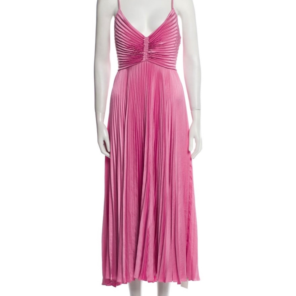 ALC ARIES PINK PLEATED DRESS SZ 6